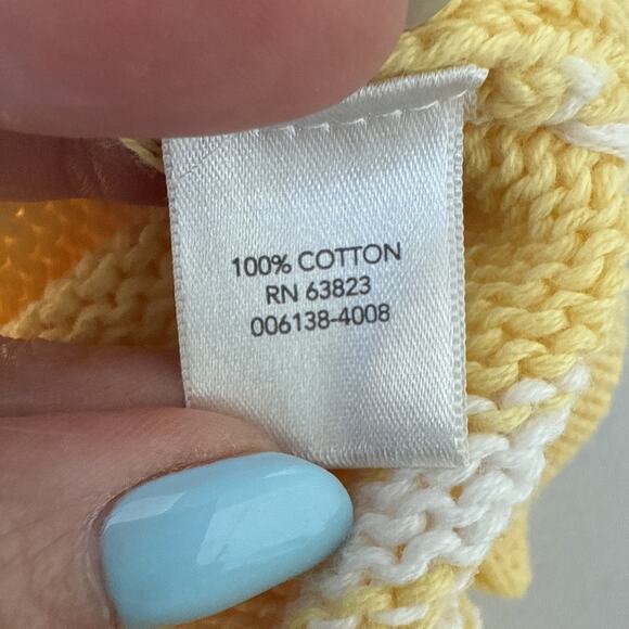 CJ Banks Women’s 2X Boho Chic Yellow Striped 3/4 Sleeve Knit Tunic Sweater Fall - Picture 5 of 10